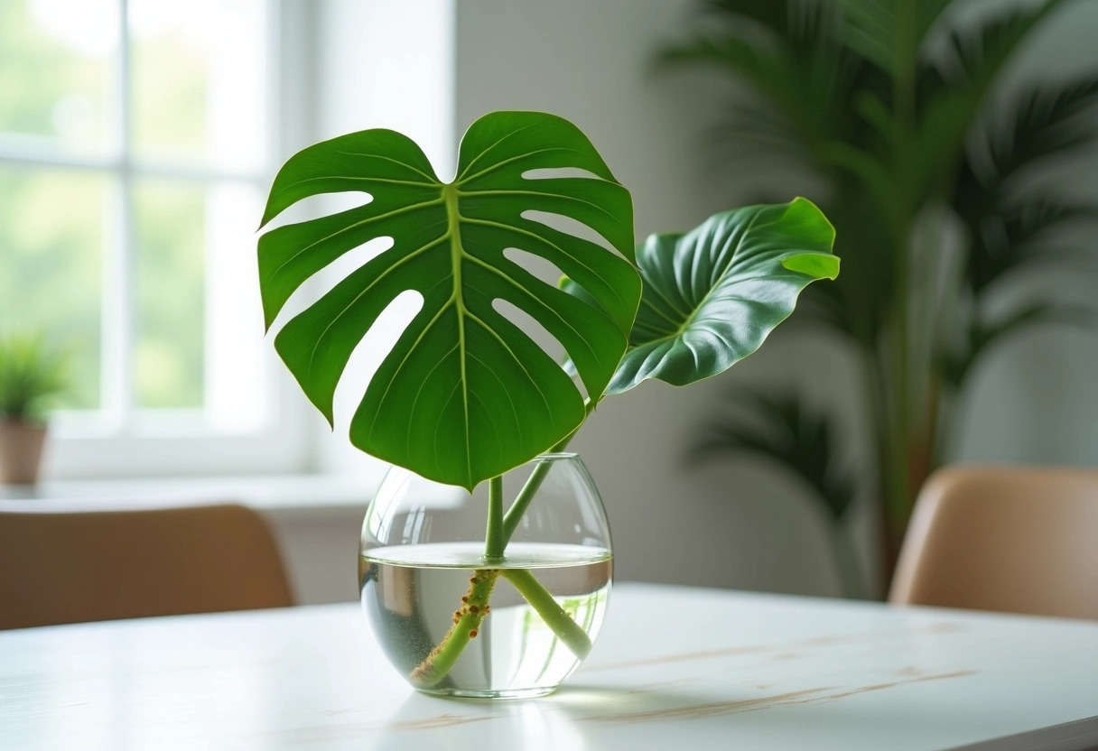 monstera monkey leaf aquatique